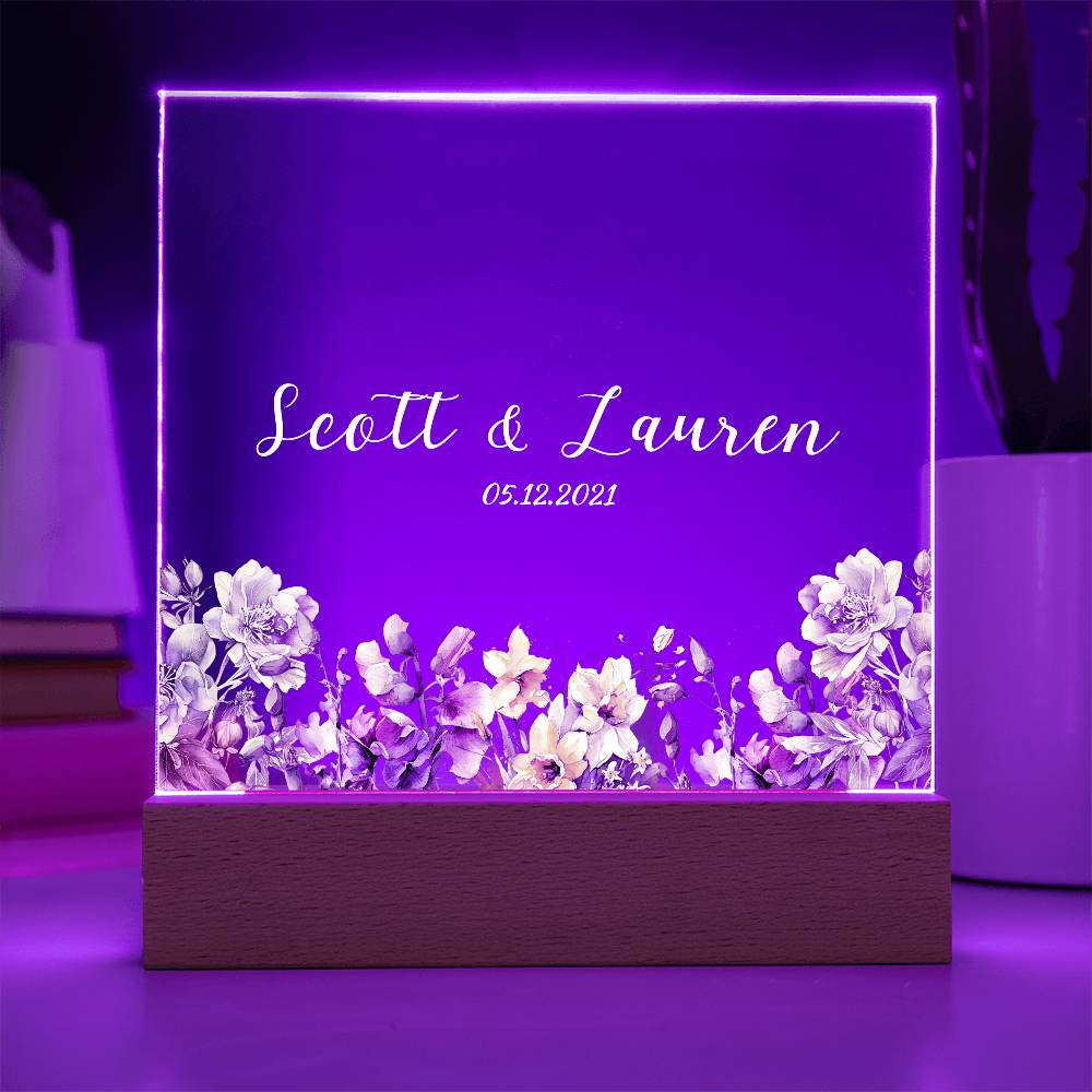 Custom Couple Night Light (Acrylic)