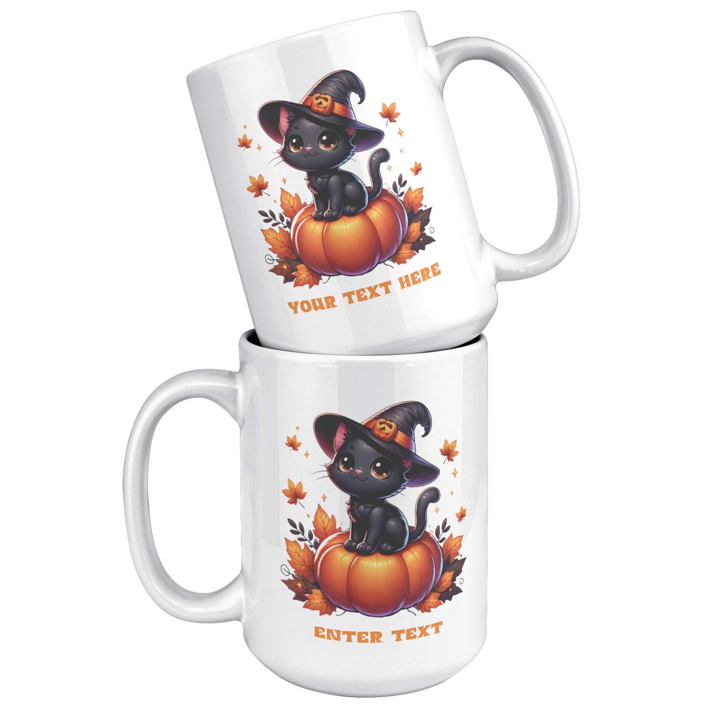 Personalized Halloween Cat Mug,