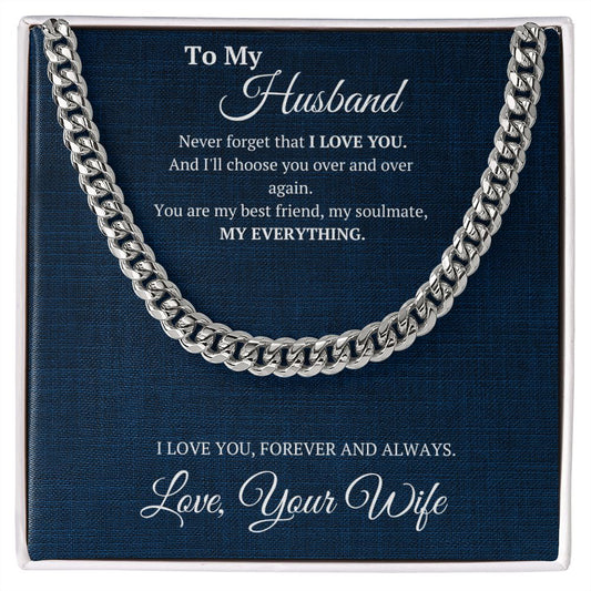 Gift For Husband- Cuban Link Chain | My Everything