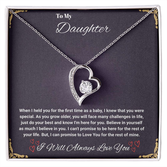 To My Daughter I Promise: Forever Love Necklace